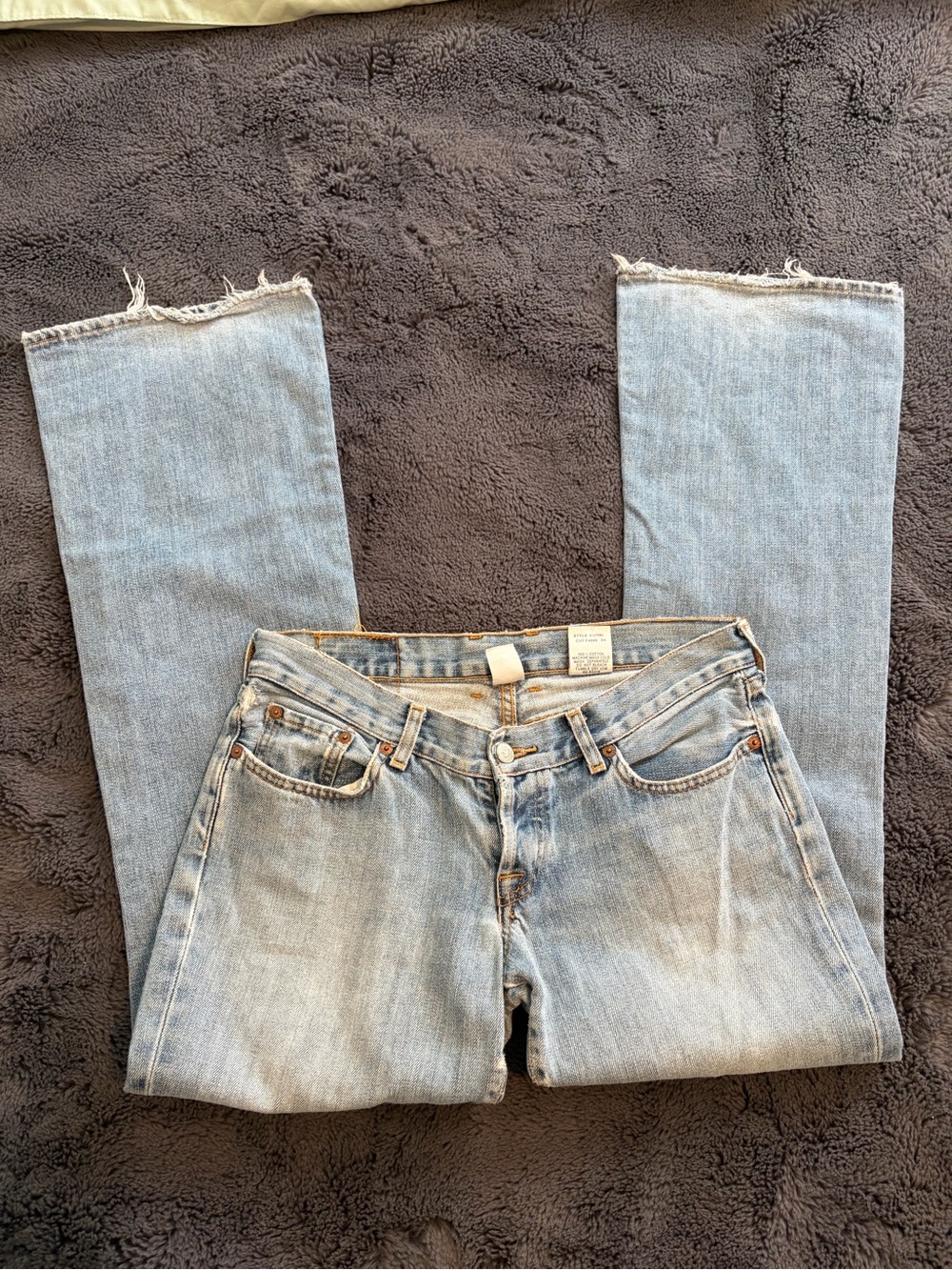 Vintage low rise straight flare lucky brand dungarees